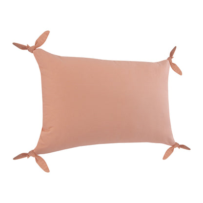 16" X 24" Blush Pink 100% Cotton Zippered Pillow