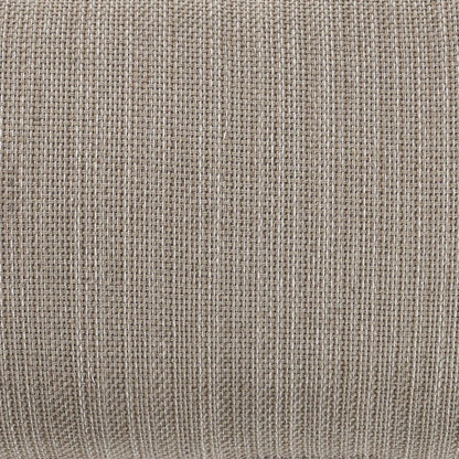 14" X 36" Tan Linen Throw Pillow with Fringe