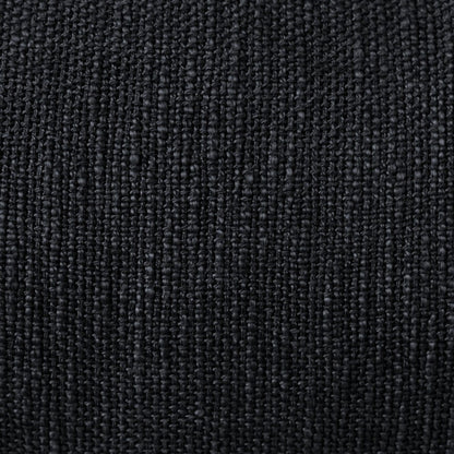 14" X 36" Jet Black 100% Cotton Zippered Pillow
