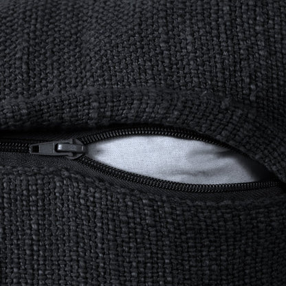 14" X 36" Navy Blue 100% Cotton Zippered Pillow