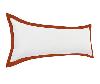 14" X 36" Black And White 100% Cotton Geometric Zippered Pillow