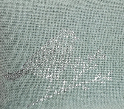 14" X 36" Silver Fabric Throw Pillow