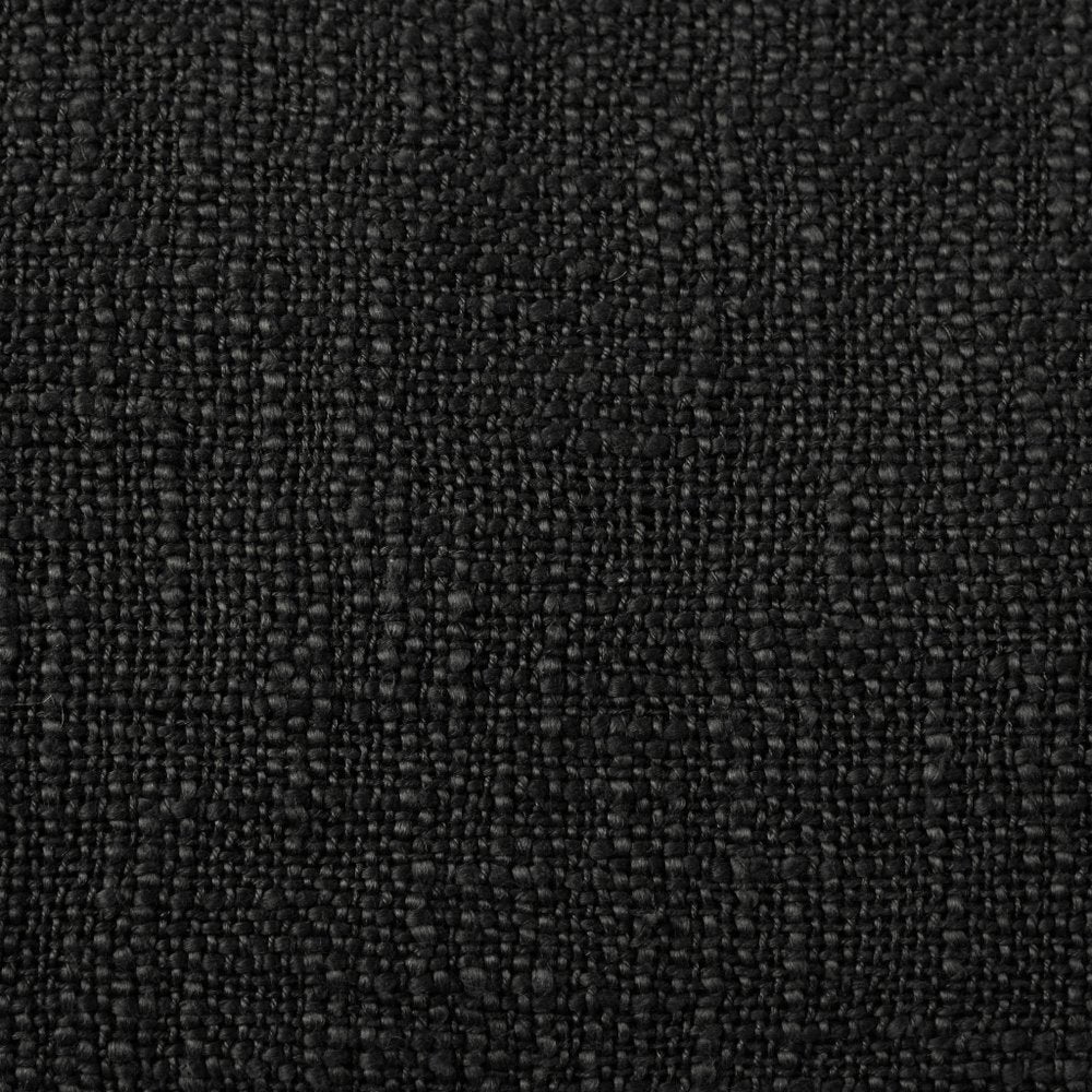 14" X 36" Black Cotton Throw Pillow with Tassels