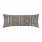 14" X 36" Gray Throw Pillow