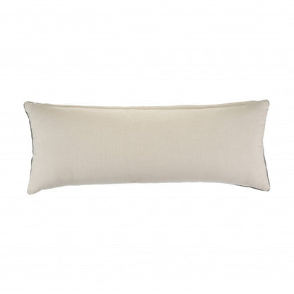 14" X 36" Gray Throw Pillow