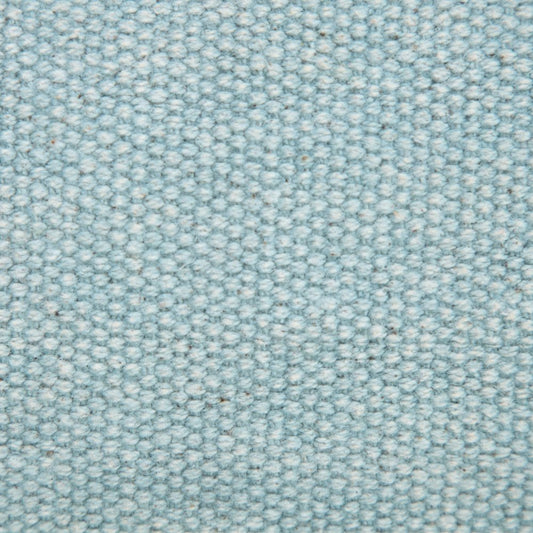 14" X 36" Light Blue Cotton Lumbar Throw Pillow With Fringe