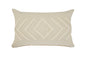 16" X 24" Birch And White 100% Cotton Geometric Zippered Pillow