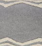 14" X 36" Gray And Tan Cotton Chevron Throw Pillow