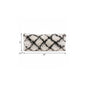 20" Black And White Geometric Throw Pillow