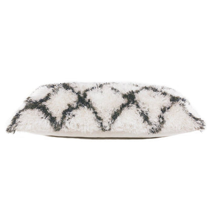 20" Black And White Geometric Throw Pillow