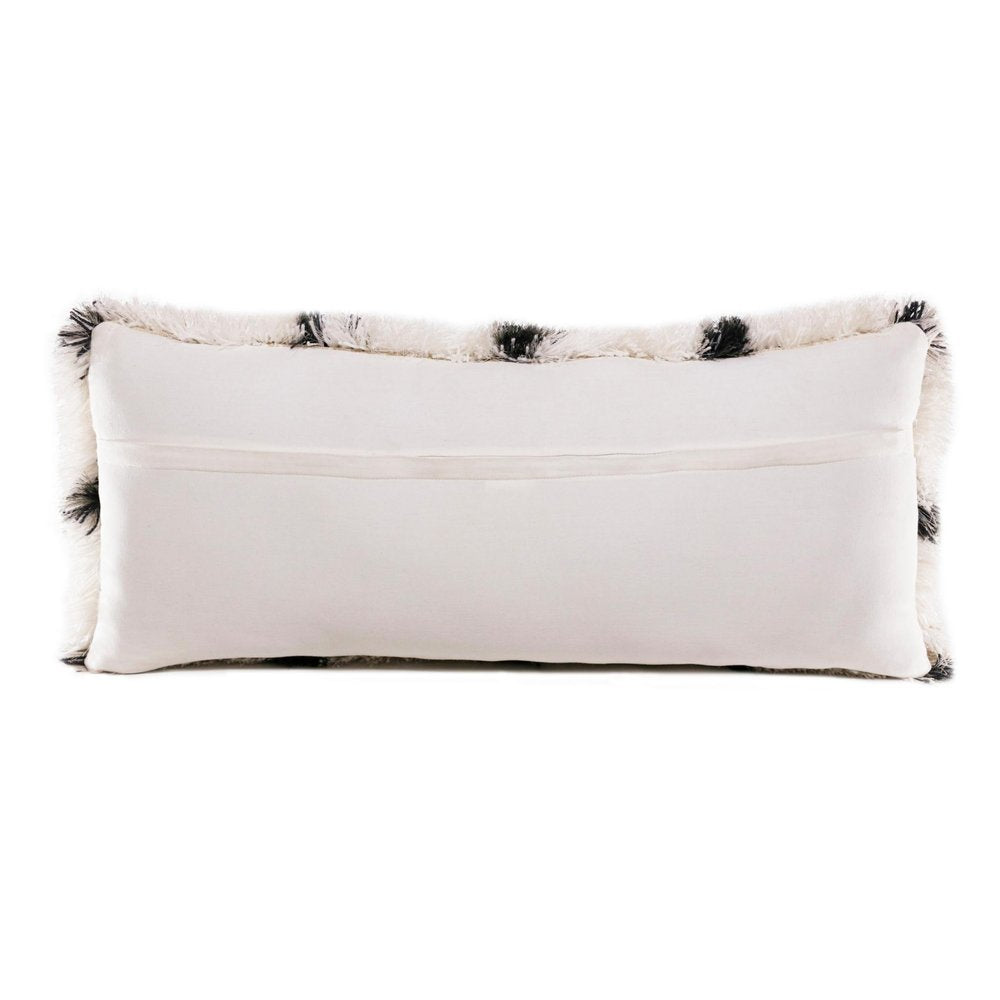 20" Black And White Geometric Throw Pillow
