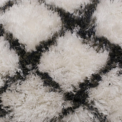 20" Black And White Geometric Throw Pillow