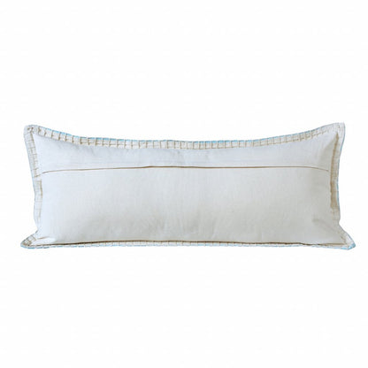 14" X 36" Light Pink Cotton Throw Pillow