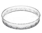 12" Clear Round Cut Crystal Serving Tray