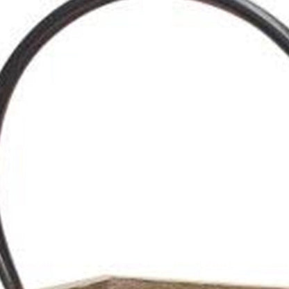 13" Natural Distressed Wood And Glass Centerpiece Lantern Candle Holder