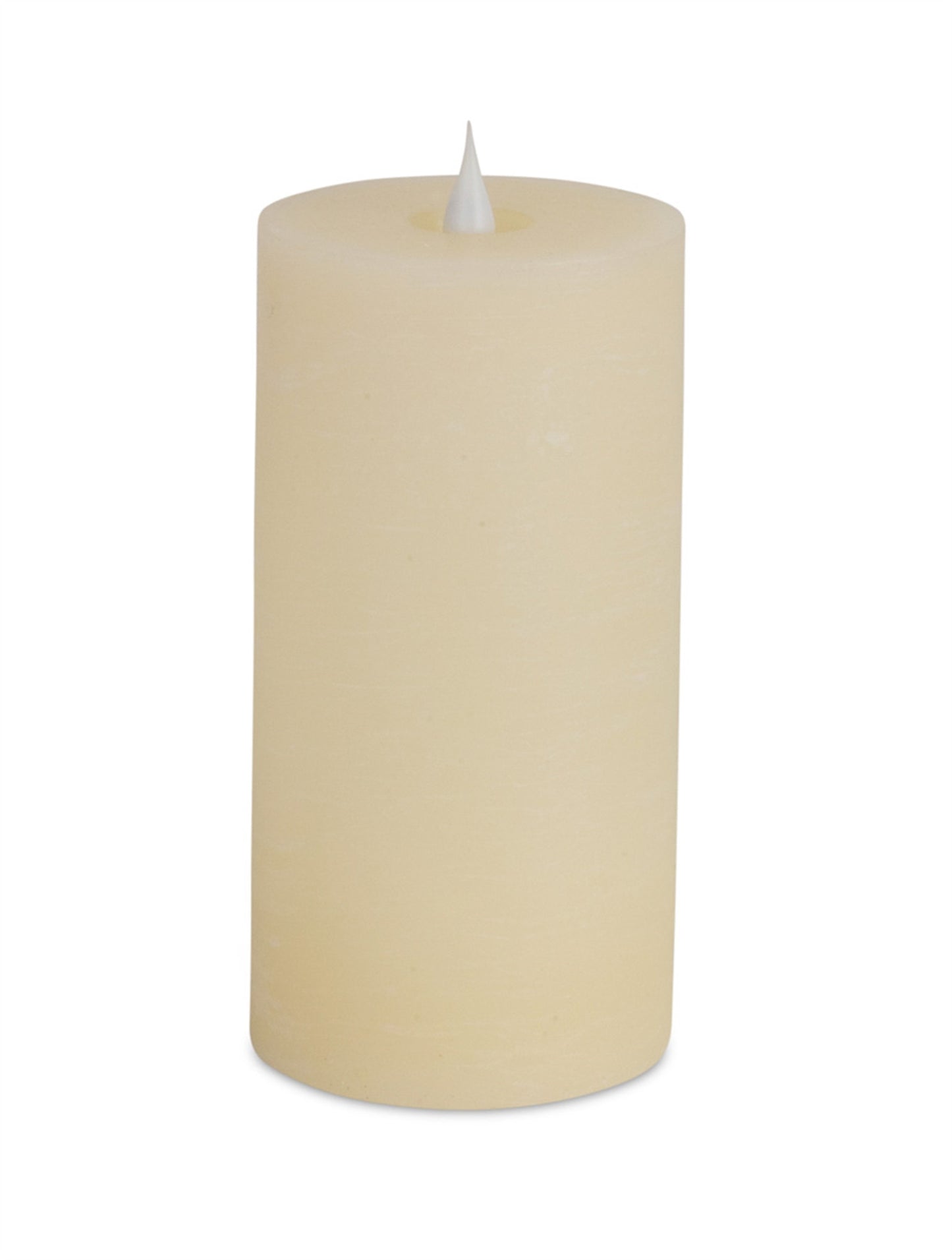 8" Beige Flameless Pillar Candle