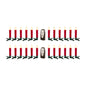 Set of Twentyfour Red Flameless Christmas Clip on Taper Candle