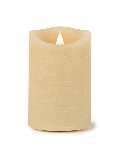 Set of Two Beige Flameless Designer Candle