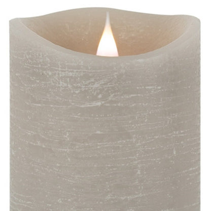 7" Gray Flameless Designer Candle