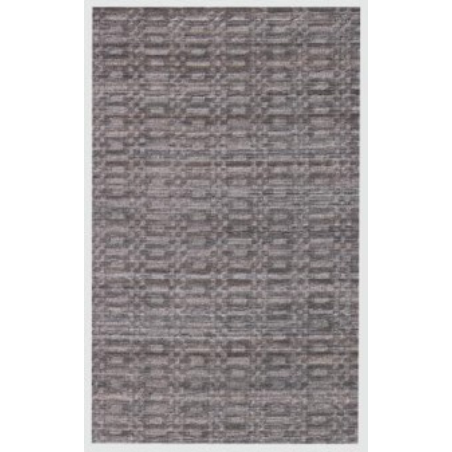 5' X 8' Charcoal And Rust Hand Loomed Area Rug