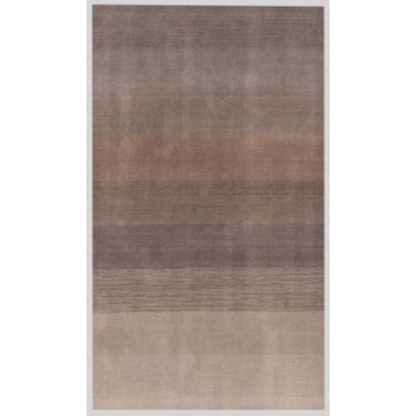 5' X 8' Violet And Brown Hand Loomed Area Rug