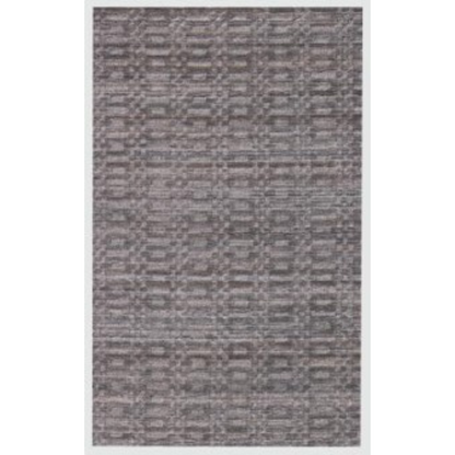 8' X 10' Charcoal And Rust Hand Loomed Area Rug