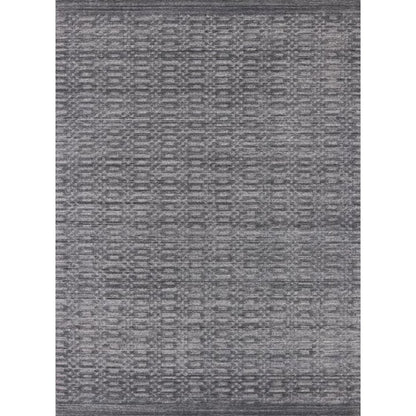8' X 10' Charcoal And Dark Grey Hand Loomed Area Rug