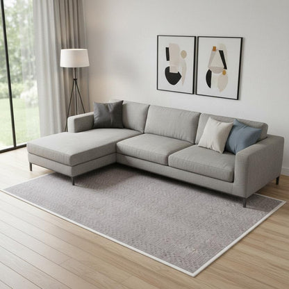 9' X 12' Charcoal And Dark Grey Hand Loomed Area Rug