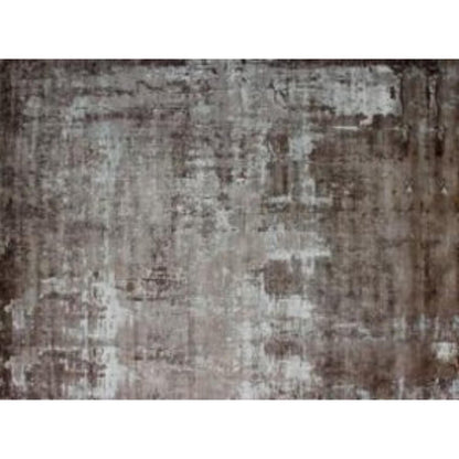 8' X 11' Brown And Silver Hand Loomed Area Rug