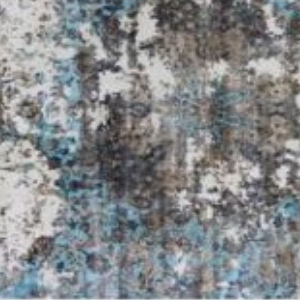 8' X 10' Gray And Ivory Abstract Hand Loomed Area Rug