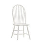 White Wood Windsor Back Dining Side Chair