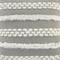 20" Gray and White Geometric Indoor Outdoor Throw Pillow With Texture