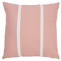 20" X 20" Pink Zippered Geometric Indoor Outdoor Throw Pillow