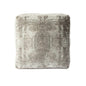 18" Blue Abstract Pouf Ottoman