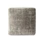 18" Gray Geometric Pouf Ottoman