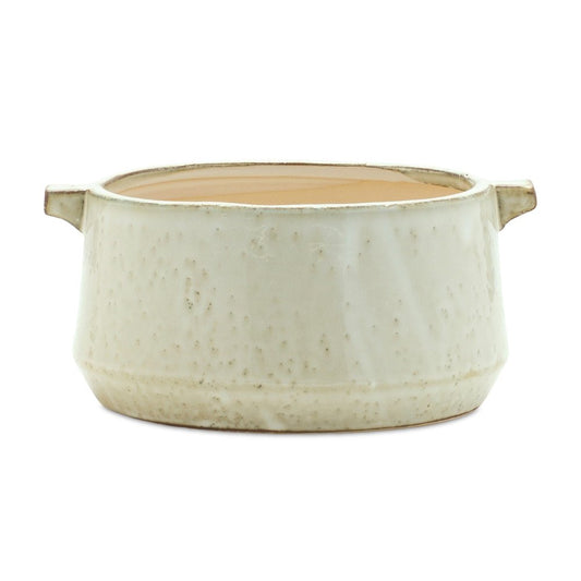 Beige Clay 6 Ounce Round Pot Planter