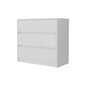33" White Three Drawer Dresser