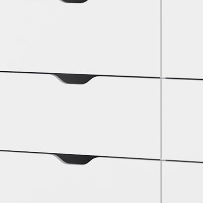 42" White Six Drawer Dresser