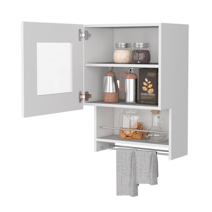 20" White Accent Cabinet With Two Shelves