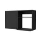 39" Black Accent Cabinet With Two Shelves
