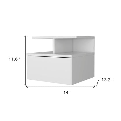 14" Rectangular One Drawer 0 With Manufactured Wood Top