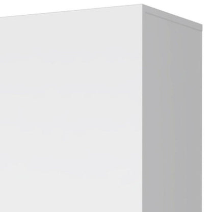 16" White Accent Cabinet With Four Shelves