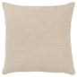 22" Natural Striped Cotton Throw Pillow