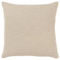 22" Natural Striped Cotton Throw Pillow