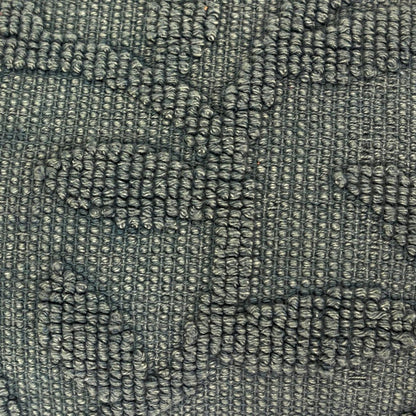 14" X 26" Green Cotton Lumbar Throw Pillow With Texture