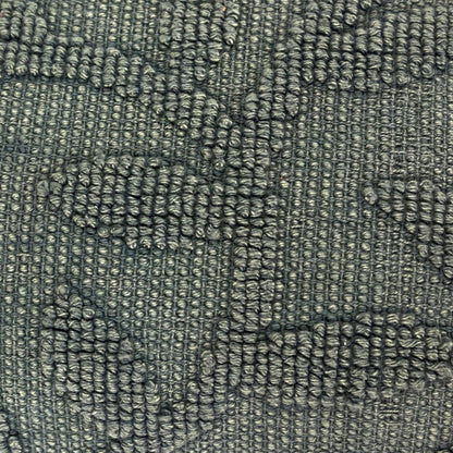 14" X 26" Green Cotton Lumbar Throw Pillow With Texture