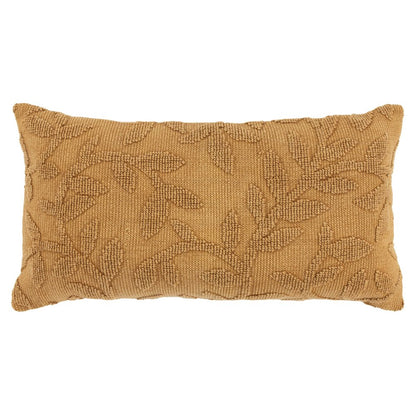 14" X 26" Pumpkin Cotton Lumbar Throw Pillow With Texture