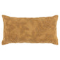 14" X 26" Pumpkin Cotton Lumbar Throw Pillow With Texture