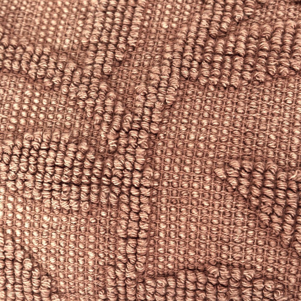 14" X 26" Terra Cotta Cotton Lumbar Throw Pillow With Texture