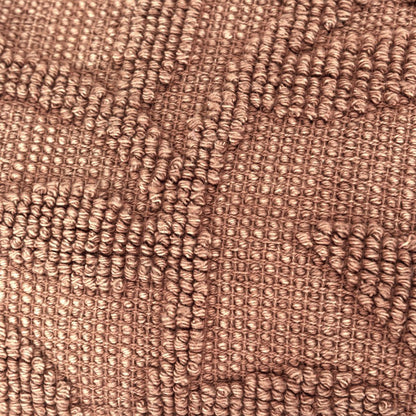 14" X 26" Terra Cotta Cotton Lumbar Throw Pillow With Texture
